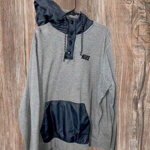 NIKE Hybrid Pull Over Men's Hoodie Grey